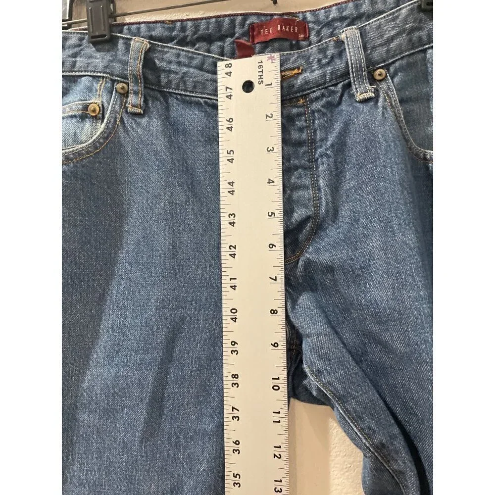 TED BAKER JEANS MEN'S CAMBLY REGULAR CASUAL Comfortable  FIT SIZE 34 JEANS PANTS